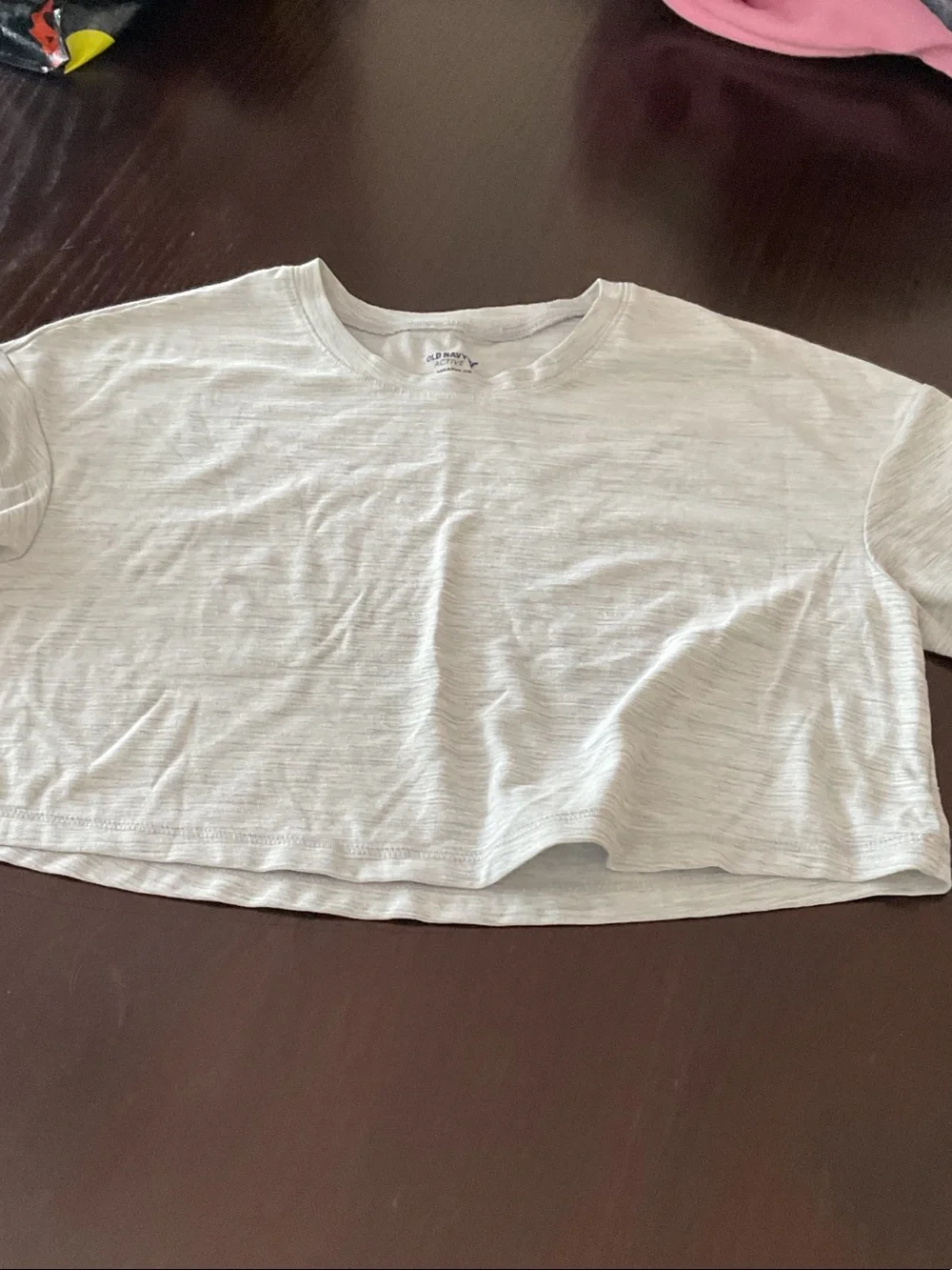Old Navy Light Gray Active Tee